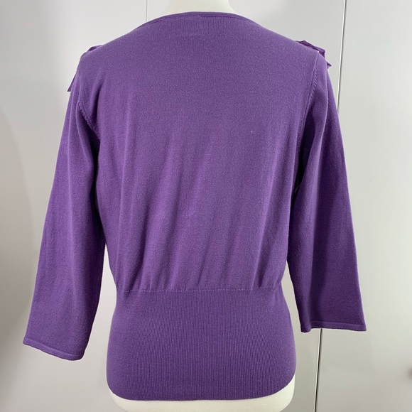 Whimsy by Sydney Easton XL sweater fringe V neck - Picture 4 of 8